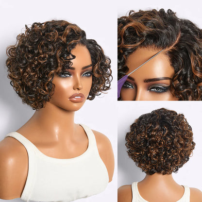 🔥Ready-to-Wear Glueless Curly Bob Wig
